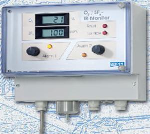 SF6气体分析设备----室内O2和SF6气体定量监测仪